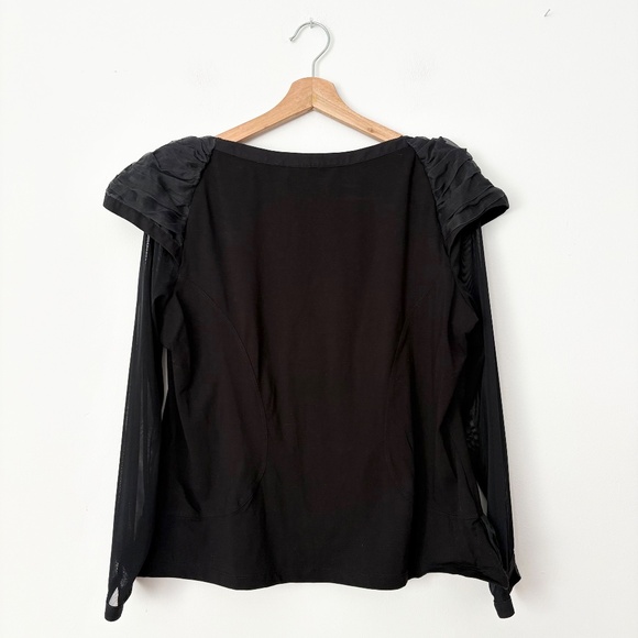 Anne Fontaine zip front silk blend blouse - Picture 5 of 5